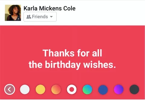 Facebook durumları renkli arka planlarla paylaşılabilecek