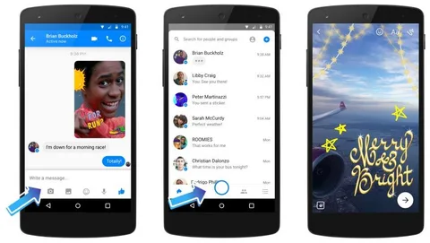 Facebook Messenger Snapchat esintisi taşıyan kamera efektlerini kullanıma sundu