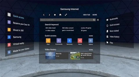 Gear VR internet tarayıcısı gelişmiş WebVR içerik desteğine kavuştu