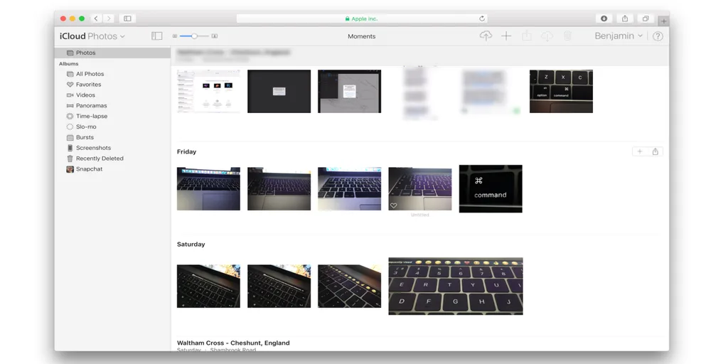 iCloud Fotoğraflar web uygulamasına yeni kullanıcı arayüzü özellikleri eklendi