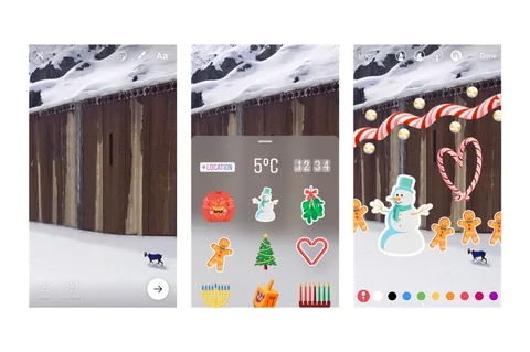 Instagram Hikayeleri üzerine çıkartma eklenebiliyor