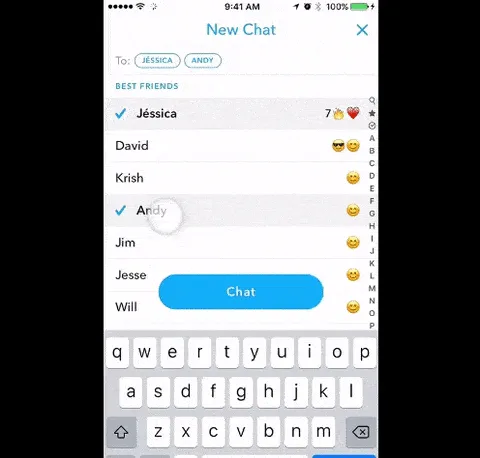 snapchat grup
