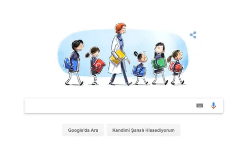 Google Türkan Saylan’ın doğum gününü özel bir doodle ile kutluyor