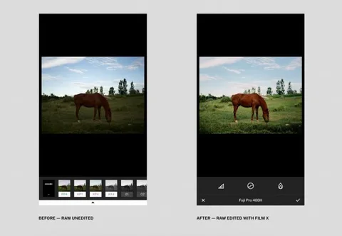 VSCO RAW formatındaki görüntüleri düzenlemek için de kullanılabilecek