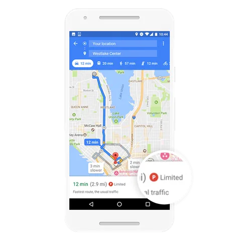 Google Haritalar park yeri yoğunluğu konusunda bilgi verecek