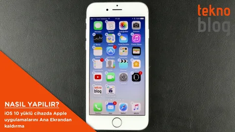 Nasıl Yapılır: iOS 10 yüklü cihazda Apple uygulamalarını Ana Ekrandan kaldırma