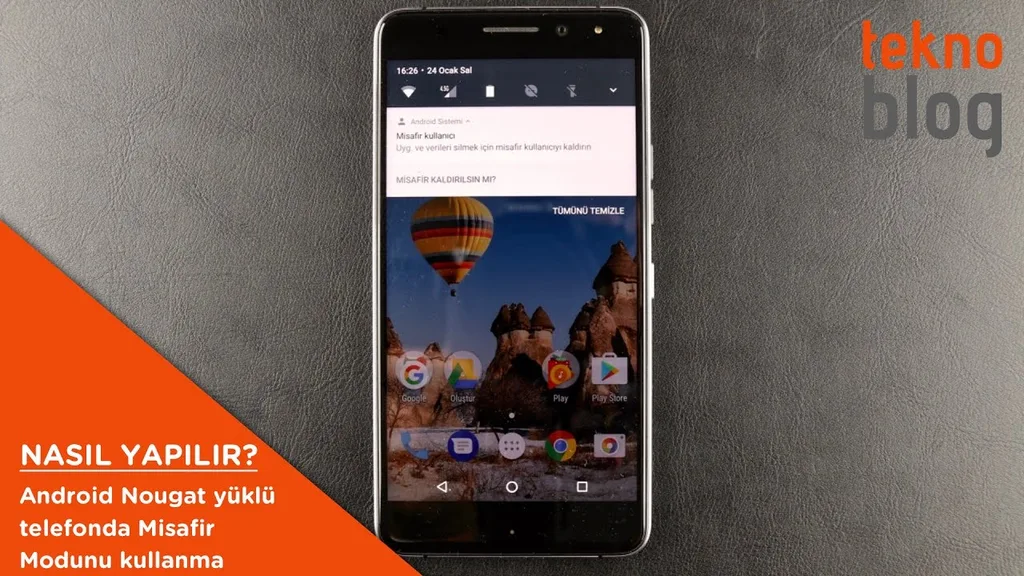 Nasıl Yapılır: Android Nougat yüklü telefonda Misafir kullanıcı oluşturma