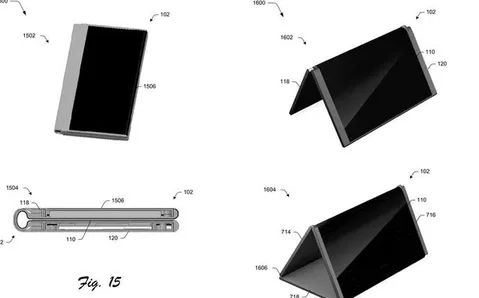 Microsoft tablete dönüşebilen katlanabilir bir telefon tasarladı