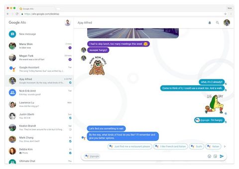 Google Allo web uygulaması aracılığıyla masaüstüne geliyor