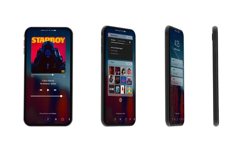 iPhone 8 konsepti dokunmatik ekranlı ana ekran tuşuyla dikkat çekiyor
