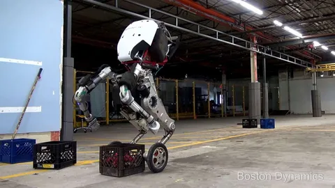 Boston Dynamics Handle uzun boyu ve zıplama yeteneğiyle basketbolcuları hatırlatıyor