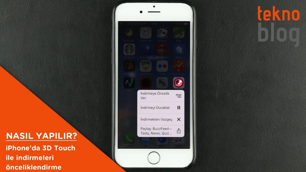 Nasıl Yapılır: iPhone’da 3D Touch ile indirmeleri önceliklendirme