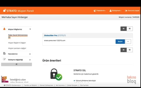 Strato Hazır Websitesi ile bir saatten az zamanda web sitesi kurulumu