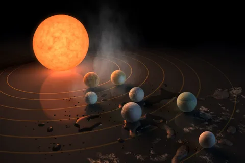 TRAPPIST-1 yıldızının çevresindeki yedi gezegen yüksek yaşam şansı taşıyor