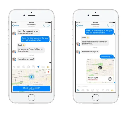 Facebook Messenger ile gerçek zamanlı konum paylaşımı yapılabilecek