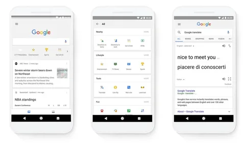 Google mobil uygulaması kısayollarla bilgiye hızlı biçimde ulaşma imkanı sunuyor