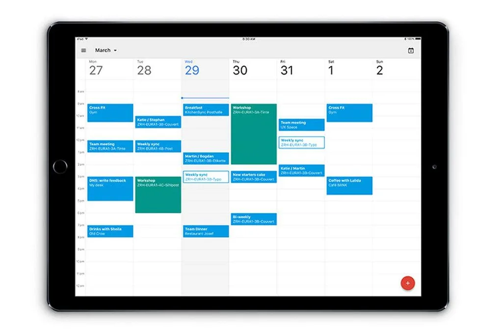 Google Takvim iPad’in büyük ekranını desteklemeye başladı