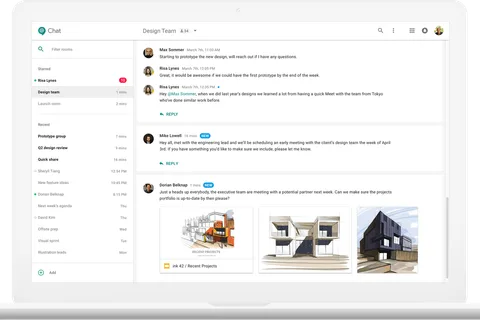 Hangouts Chat ve Meet adlı iki kurumsal hizmete bölünüyor
