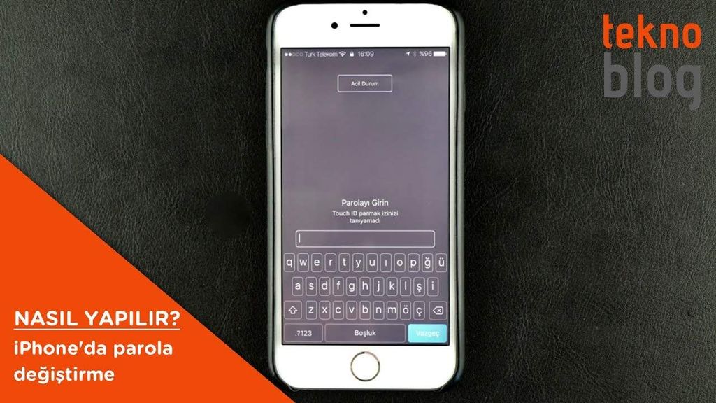 iphone parola değiştirme