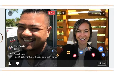 Facebook Live üzerinden arkadaşlarla birlikte canlı yayın yapılabilecek