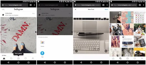 Instagram’a mobil web sitesi üzerinden de fotoğraf yüklenebiliyor