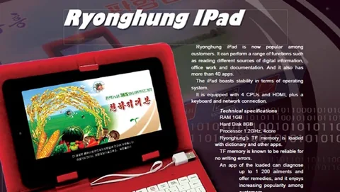 Kuzey Kore iPad’e “Ryonghung IPad” ile yanıt veriyor