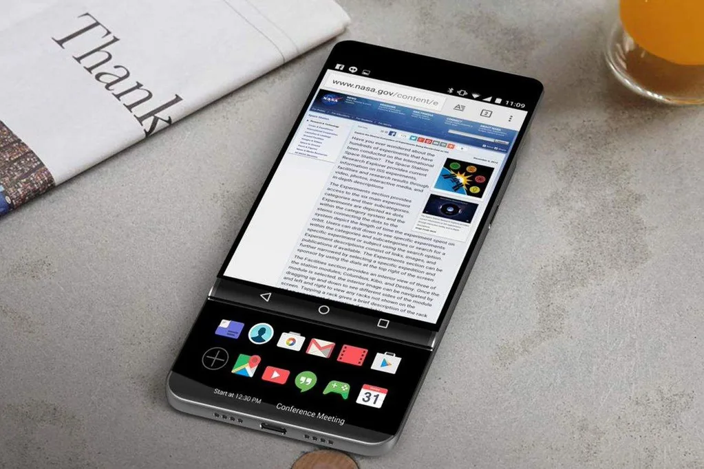 LG V30 kızaklı bir ikinci ekrana sahip olabilir