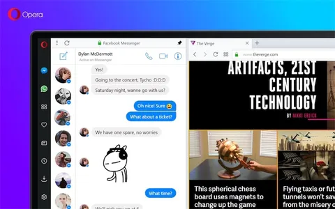 Opera güncelleme ile popüler mesajlaşma uygulamalarına hızlı erişim sağlıyor