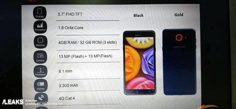 Samsung Galaxy J7 Max sızıntısı güçlü özellikleri işaret ediyor