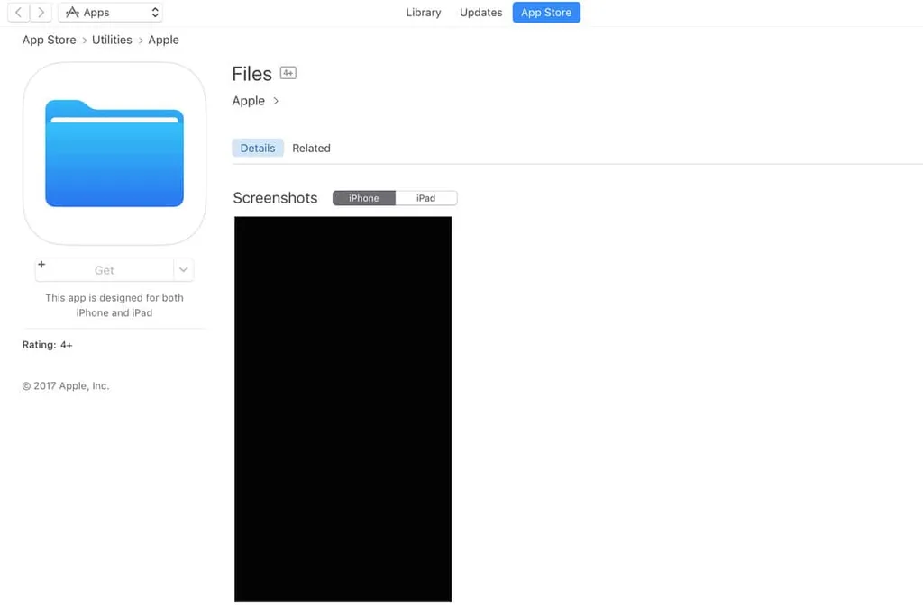 iOS 11 için hazırlanan Dosyalar uygulaması WWDC öncesi App Store’da görüldü