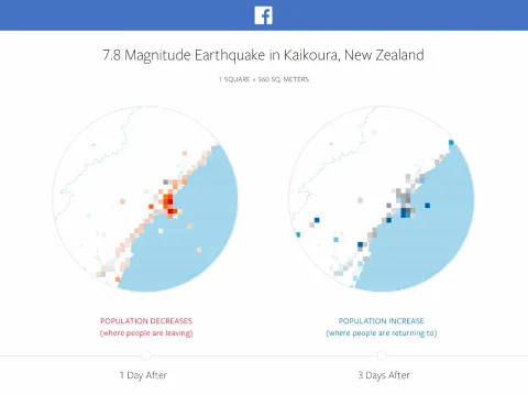 Facebook yeni haritalarıyla doğal afetlerde kurtarma ekiplerine yardımcı olacak