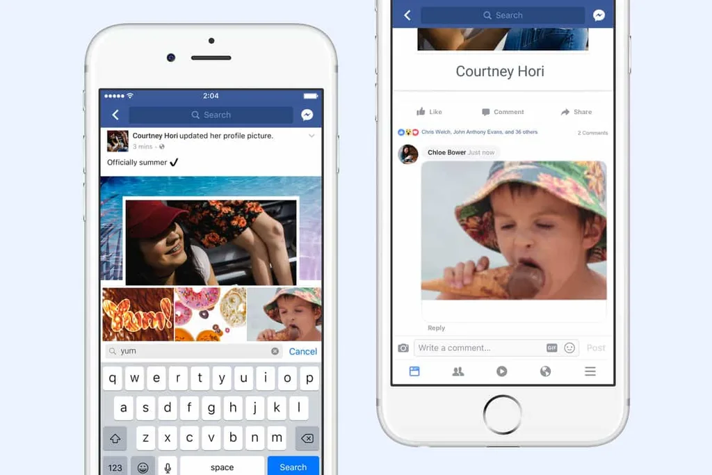 Facebook yorumlarına GIF animasyonları eklenebilecek