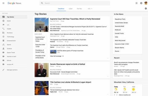 Google Haberler yeni tasarımıyla daha derli toplu bir görünüme kavuştu