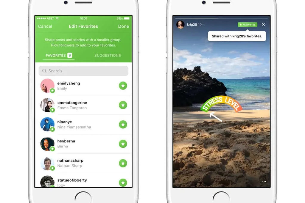 Instagram favoriler ile özel paylaşım için yeni bir yol test ediyor