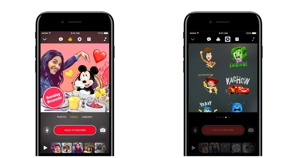 Apple Clips uygulamasını Disney ve Pixar karakterleriyle renklendiriyor