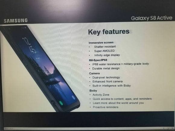 Galaxy S8 Active sızıntısı sağlam tasarımı ve teknik özellikleri doğruluyor