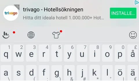 HTC klavye üzerinde yanlışlıkla reklam gösterdi