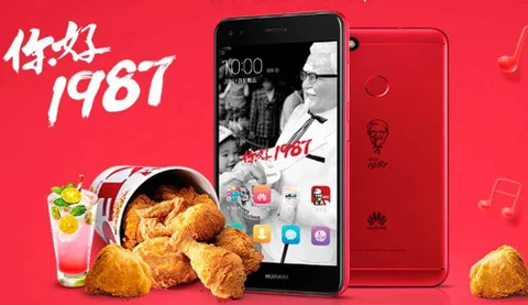 KFC Huawei Enjoy 7 Plus ile Çin’deki 30. yaşını kutluyor
