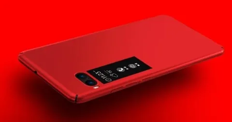 Meizu PRO 7’nin arkasında renkli bir LCD ekran bulunabilir