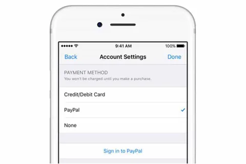 PayPal iTunes ve App Store ödemelerinde kullanılabilecek