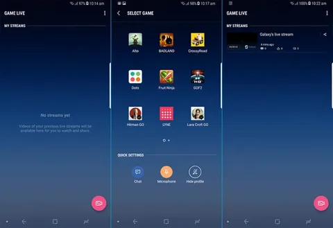 Samsung Game Live ile Twitch, Facebook ve YouTube’da oyun yayını yapılabiliyor