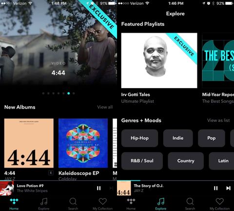 Tidal yeni tasarımıyla müzik keşfi üzerine odaklanıyor