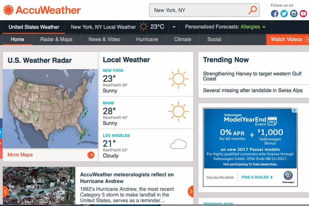 AccuWeather kullanıcı verilerini sattığı iddiasını “tam olarak” reddetmedi