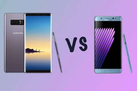 Samsung Galaxy Note 8 ve Galaxy Note 7 karşı karşıya