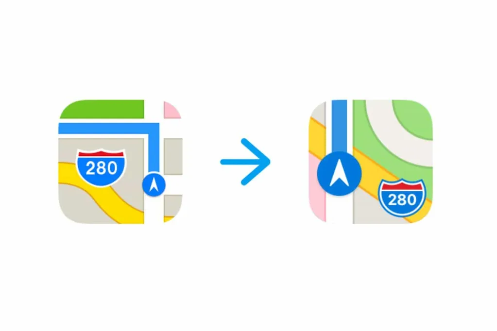 Apple Harita ve App Store uygulama ikonlarını değiştirdi