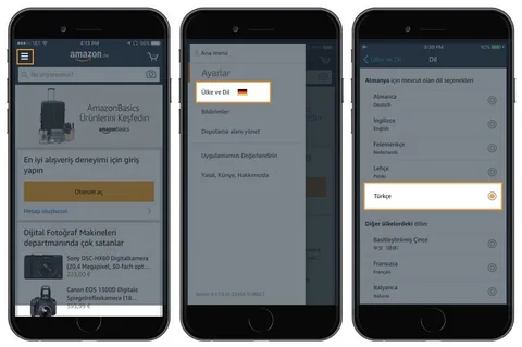 Amazon Türkçe dil desteğini mobil uygulamasına ekledi