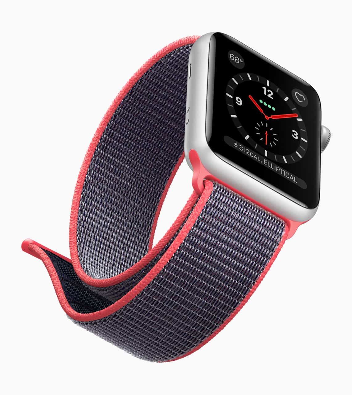 Apple Watch Series 3 tanıtıldı: Hücresel bağlantı desteğine sahip