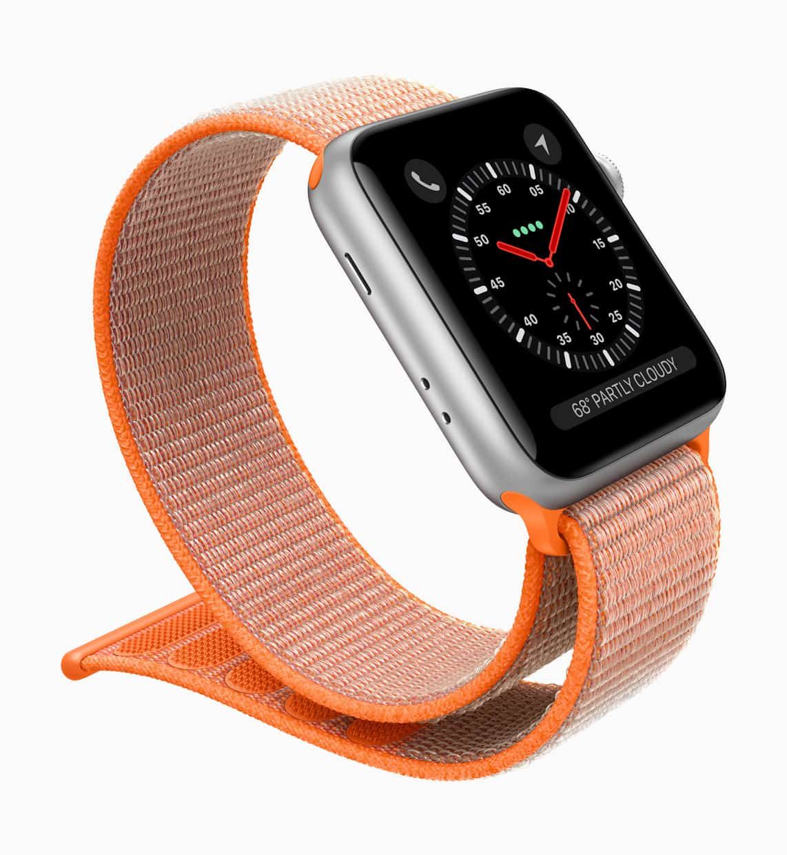 Apple Watch Series 3 tanıtıldı: Hücresel bağlantı desteğine sahip