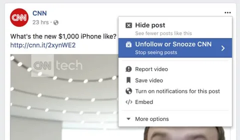 Facebook arkadaşları geçici olarak sessize alma özelliğini test ediyor