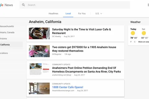 Google Haberler blog yazarlarının yerel haber güncellemelerini gösterecek